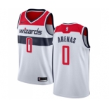 Men's Nike Washington Wizards #0 Gilbert Arenas Swingman White Home NBA Jersey - Association Edition