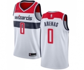 Men's Nike Washington Wizards #0 Gilbert Arenas Swingman White Home NBA Jersey - Association Edition