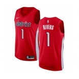 Men's Nike Washington Wizards #1 Austin Rivers Red Swingman Jersey - Earned Edition