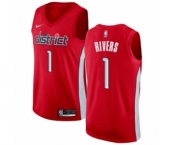 Men's Nike Washington Wizards #1 Austin Rivers Red Swingman Jersey - Earned Edition