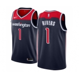 Men's Nike Washington Wizards #1 Austin Rivers Swingman Navy Blue NBA Jersey Statement Edition