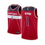 Men's Nike Washington Wizards #1 Austin Rivers Swingman Red NBA Jersey - Icon Edition