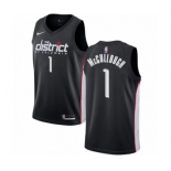 Men's Nike Washington Wizards #1 Chris McCullough Authentic Black NBA Jersey - City Edition