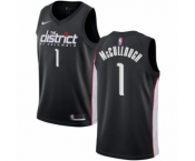 Men's Nike Washington Wizards #1 Chris McCullough Authentic Black NBA Jersey - City Edition