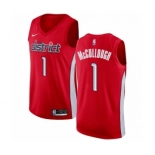 Men's Nike Washington Wizards #1 Chris McCullough Red Swingman Jersey - Earned Edition