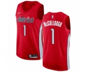 Men's Nike Washington Wizards #1 Chris McCullough Red Swingman Jersey - Earned Edition