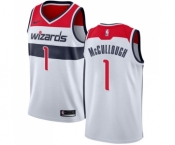 Men's Nike Washington Wizards #1 Chris McCullough Swingman White Home NBA Jersey - Association Edition