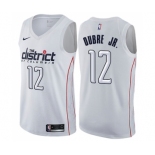 Men's Nike Washington Wizards #12 Kelly Oubre Jr. Swingman White NBA Jersey - City Edition