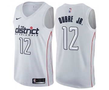 Men's Nike Washington Wizards #12 Kelly Oubre Jr. Swingman White NBA Jersey - City Edition