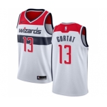 Men's Nike Washington Wizards #13 Marcin Gortat Swingman White Home NBA Jersey - Association Edition