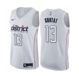 Men's Nike Washington Wizards #13 Marcin Gortat Swingman White NBA Jersey - City Edition