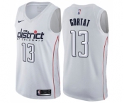 Men's Nike Washington Wizards #13 Marcin Gortat Swingman White NBA Jersey - City Edition