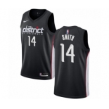 Men's Nike Washington Wizards #14 Jason Smith Authentic Black NBA Jersey - City Edition