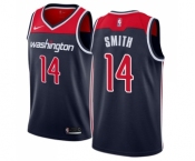 Men's Nike Washington Wizards #14 Jason Smith Swingman Navy Blue NBA Jersey Statement Edition