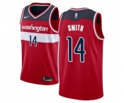 Men's Nike Washington Wizards #14 Jason Smith Swingman Red Road NBA Jersey - Icon Edition