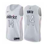 Men's Nike Washington Wizards #14 Jason Smith Swingman White NBA Jersey - City Edition