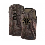 Men's Nike Washington Wizards #2 John Wall Swingman Camo Realtree Collection NBA Jersey