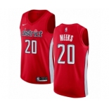 Men's Nike Washington Wizards #20 Jodie Meeks Red Swingman Jersey - Earned Edition