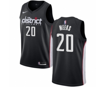 Men's Nike Washington Wizards #20 Jodie Meeks Swingman Black NBA Jersey - City Edition