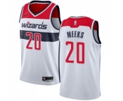 Men's Nike Washington Wizards #20 Jodie Meeks Swingman White Home NBA Jersey - Association Edition