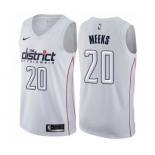 Men's Nike Washington Wizards #20 Jodie Meeks Swingman White NBA Jersey - City Edition