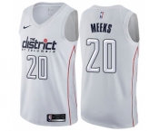 Men's Nike Washington Wizards #20 Jodie Meeks Swingman White NBA Jersey - City Edition