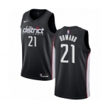 Men's Nike Washington Wizards #21 Dwight Howard Authentic Black NBA Jersey - City Edition