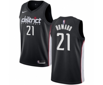 Men's Nike Washington Wizards #21 Dwight Howard Authentic Black NBA Jersey - City Edition