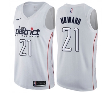 Men's Nike Washington Wizards #21 Dwight Howard Swingman White NBA Jersey - City Edition