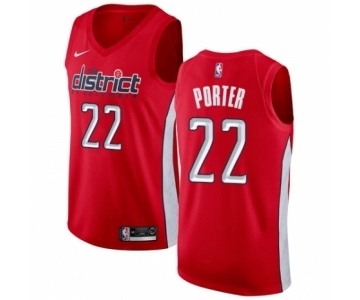 Men's Nike Washington Wizards #22 Otto Porter Red Swingman Jersey - Earned Edition