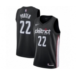 Men's Nike Washington Wizards #22 Otto Porter Swingman Black NBA Jersey - City Edition