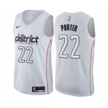 Men's Nike Washington Wizards #22 Otto Porter Swingman White NBA Jersey - City Edition