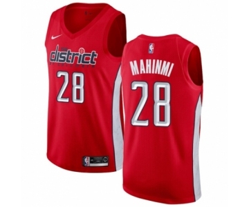 Men's Nike Washington Wizards #28 Ian Mahinmi Red Swingman Jersey - Earned Edition