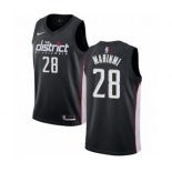 Men's Nike Washington Wizards #28 Ian Mahinmi Swingman Black NBA Jersey - City Edition