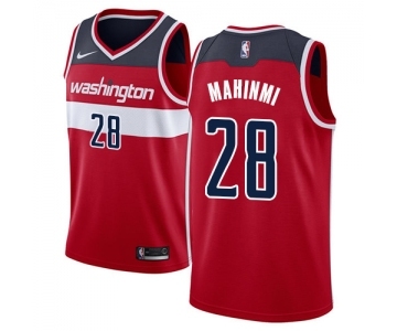 Men's Nike Washington Wizards #28 Ian Mahinmi Swingman Red Road NBA Jersey - Icon Edition