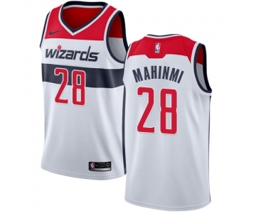 Men's Nike Washington Wizards #28 Ian Mahinmi Swingman White Home NBA Jersey - Association Edition