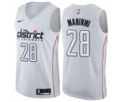 Men's Nike Washington Wizards #28 Ian Mahinmi Swingman White NBA Jersey - City Edition