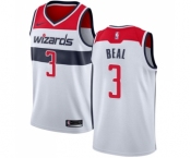 Men's Nike Washington Wizards #3 Bradley Beal Swingman White Home NBA Jersey - Association Edition