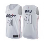 Men's Nike Washington Wizards #41 Wes Unseld Swingman White NBA Jersey - City Edition