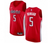 Men's Nike Washington Wizards #5 Juwan Howard Red Swingman Jersey - Earned Edition