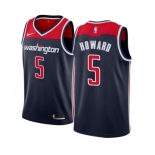 Men's Nike Washington Wizards #5 Juwan Howard Swingman Navy Blue NBA Jersey Statement Edition