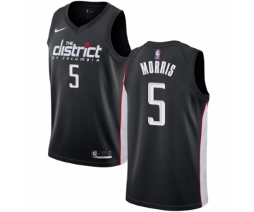 Men's Nike Washington Wizards #5 Markieff Morris Swingman Black NBA Jersey - City Edition