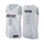 Men's Nike Washington Wizards #8 Tim Frazier Swingman White NBA Jersey - City Edition