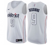 Men's Nike Washington Wizards #9 Ramon Sessions Authentic White NBA Jersey - City Edition