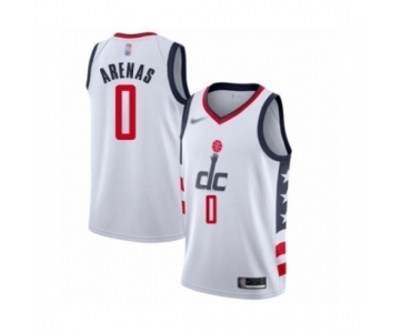 Men's Washington Wizards #0 Gilbert Arenas Swingman White Basketball Jersey 2019-20  City Edition