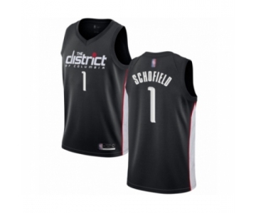 Men's Washington Wizards #1 Admiral Schofield Authentic Black Basketball Jersey - City Edition