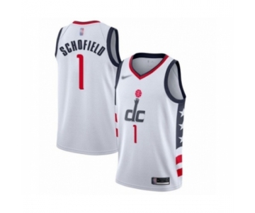 Men's Washington Wizards #1 Admiral Schofield Swingman White Basketball Jersey 2019-20 City Edition