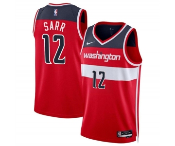 Men's Washington Wizards #12 Alexandre Sarr Red Icon Edition Stitched Basketball Jersey