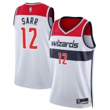 Men's Washington Wizards #12 Alexandre Sarr White Association Edition Stitched Basketball Jersey