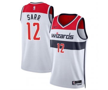 Men's Washington Wizards #12 Alexandre Sarr White Association Edition Stitched Basketball Jersey